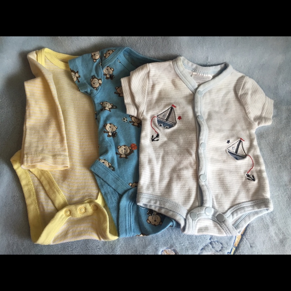 3 newborn Onsies